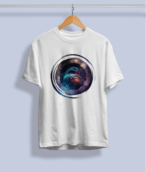 Мъжка тениска с илюстрация Зодия Скорпион - TShirtArtShop.com
